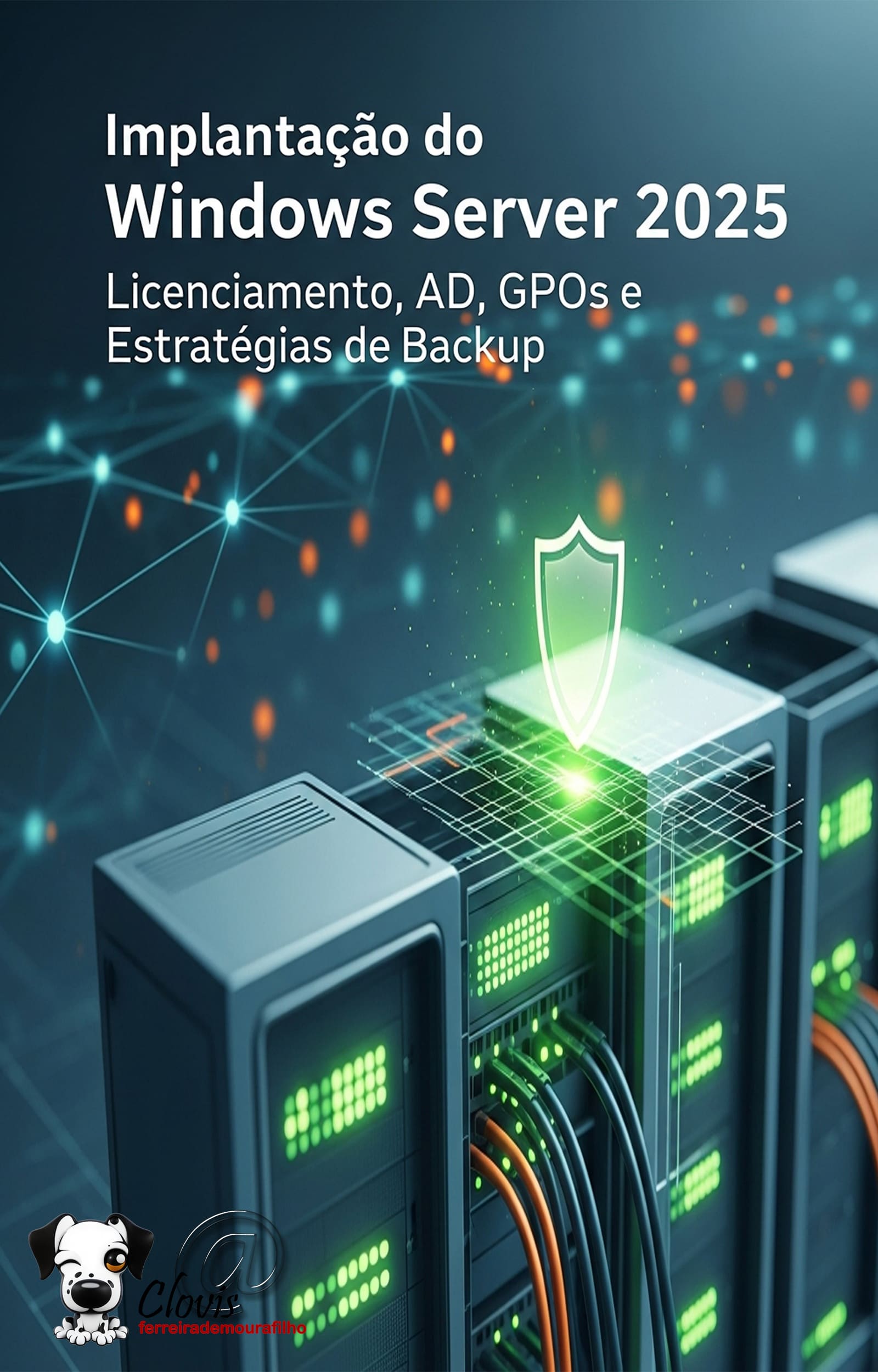Capa do livro sobre Windows Server